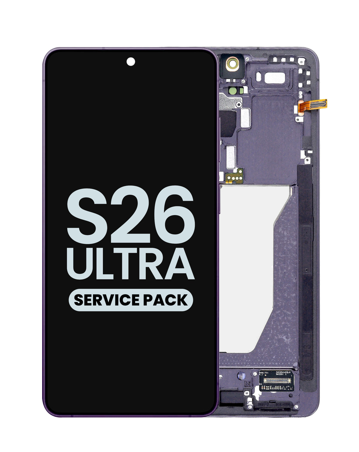 OLED Assembly with Frame for Galaxy S26 Ultra (S948) (Cobalt Violet) (Service Pack)
