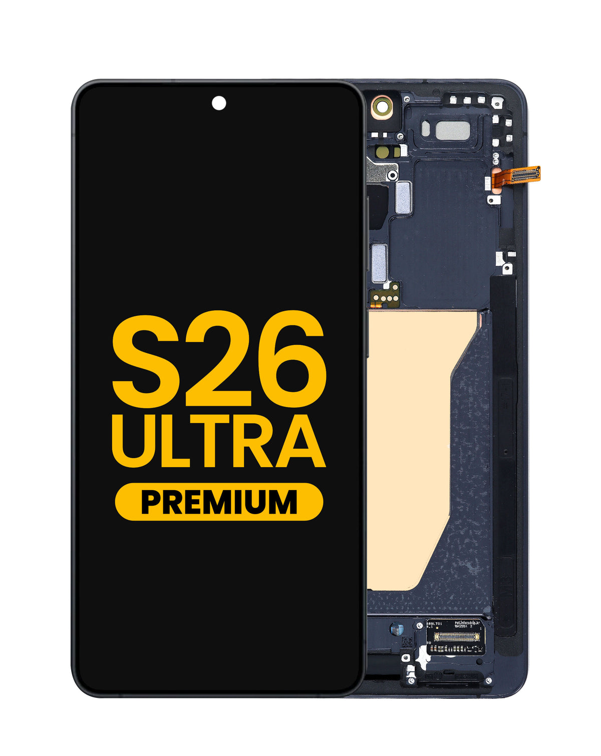 OLED Assembly with Frame for Galaxy S26 Ultra (S948) (Black) (Premium)