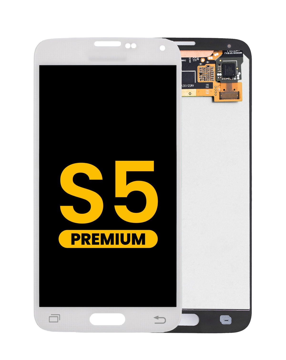 OLED Assembly without Frame for Galaxy S5 (G900) (WHITE) (Premium)