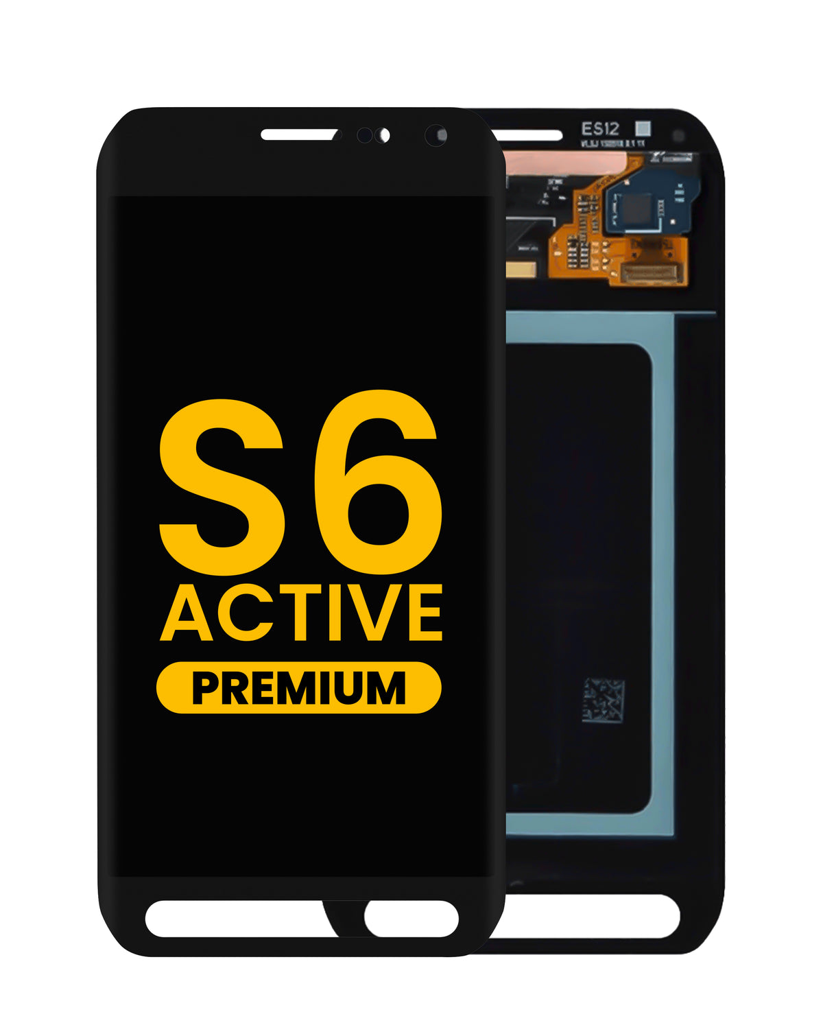 OLED Assembly without Frame for Galaxy S6 Active (G890) (BLACK) (Premium)