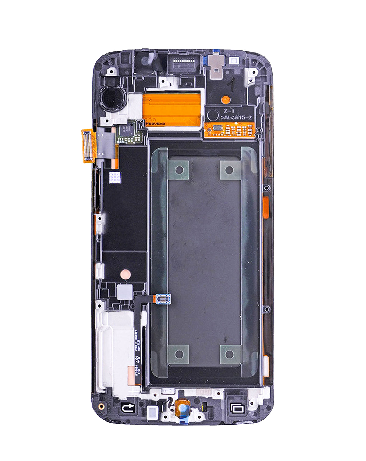 OLED Assembly with Frame for Galaxy S6 Edge (G925) (WHITE) (Premium)
