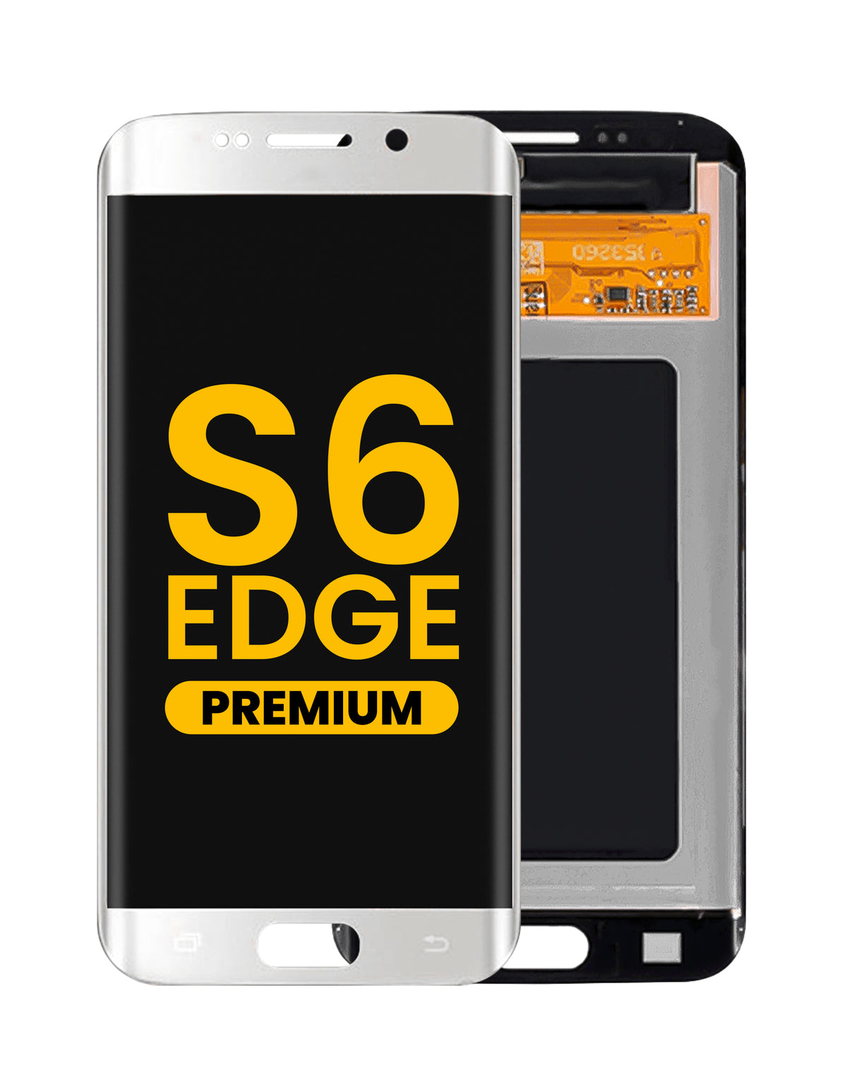 OLED Assembly without Frame for Galaxy S6 Edge (G925) (WHITE) (Premium)