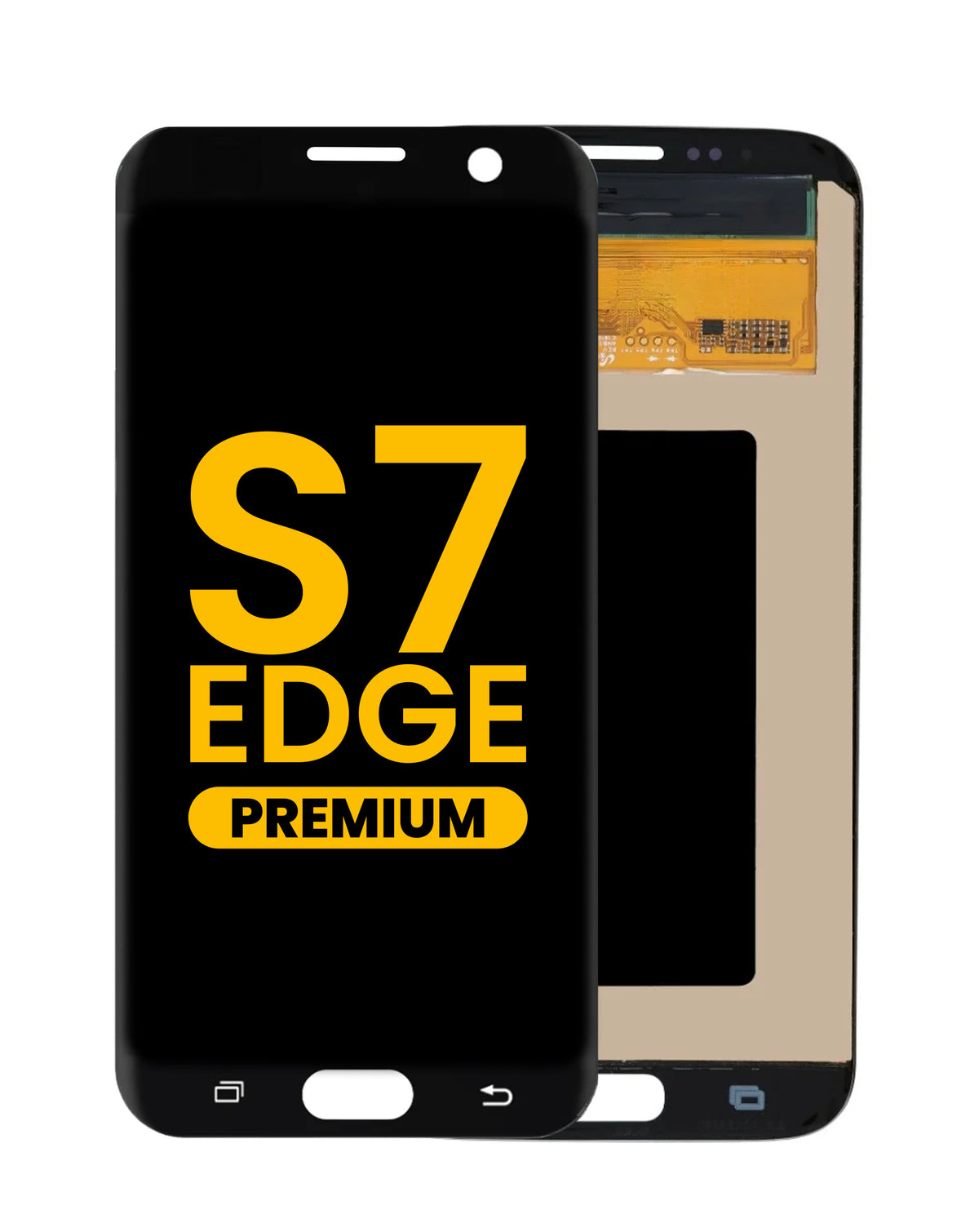 OLED Assembly without Frame for Galaxy S7 Edge (G935) (BLACK) (Premium)