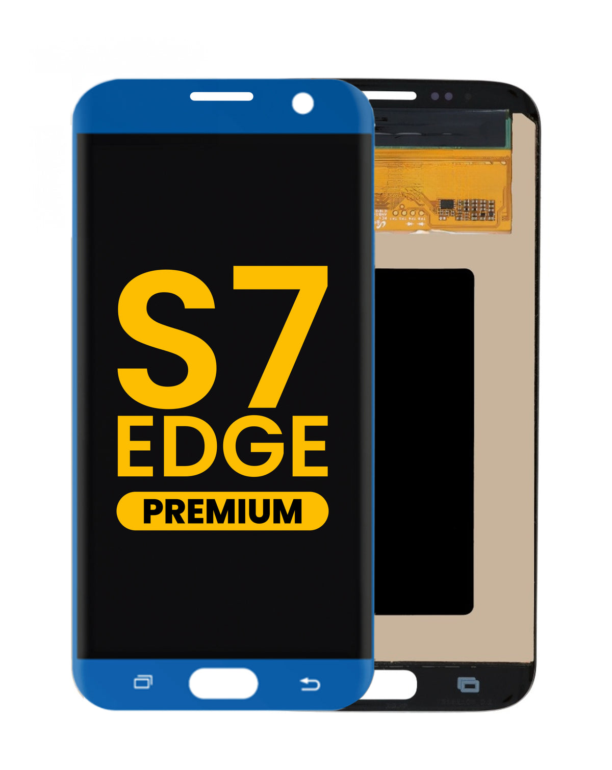 OLED Assembly without Frame for Galaxy S7 Edge (G935) (CORAL BLUE) (Premium)