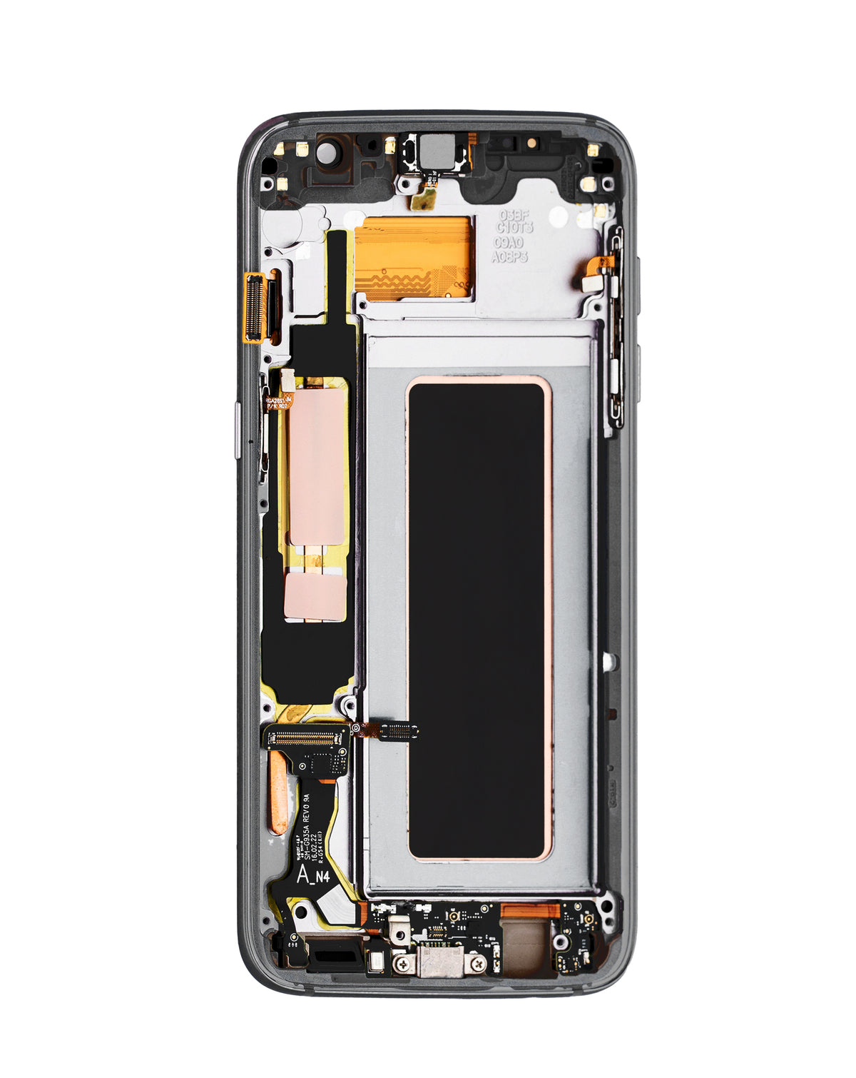 OLED Assembly with Frame for Galaxy S7 Edge (G935) (BLACK) (Premium)