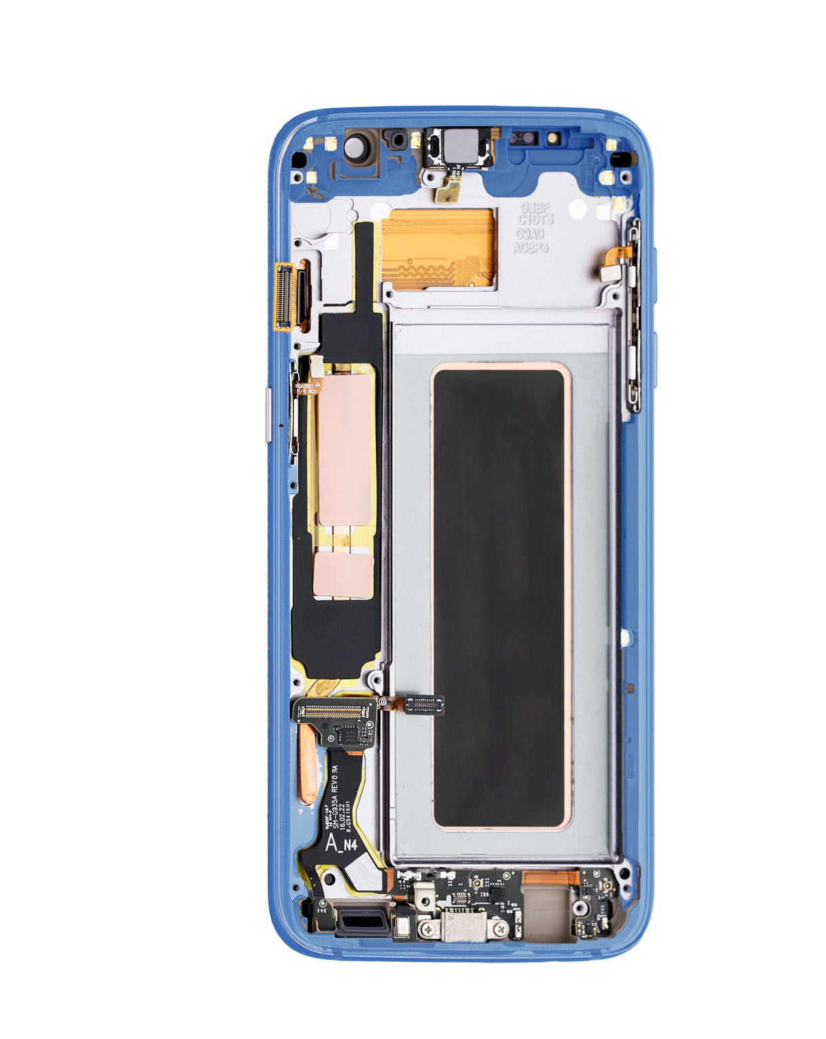 OLED Assembly with Frame for Galaxy S7 Edge (G935) (CORAL BLUE) (Premium)