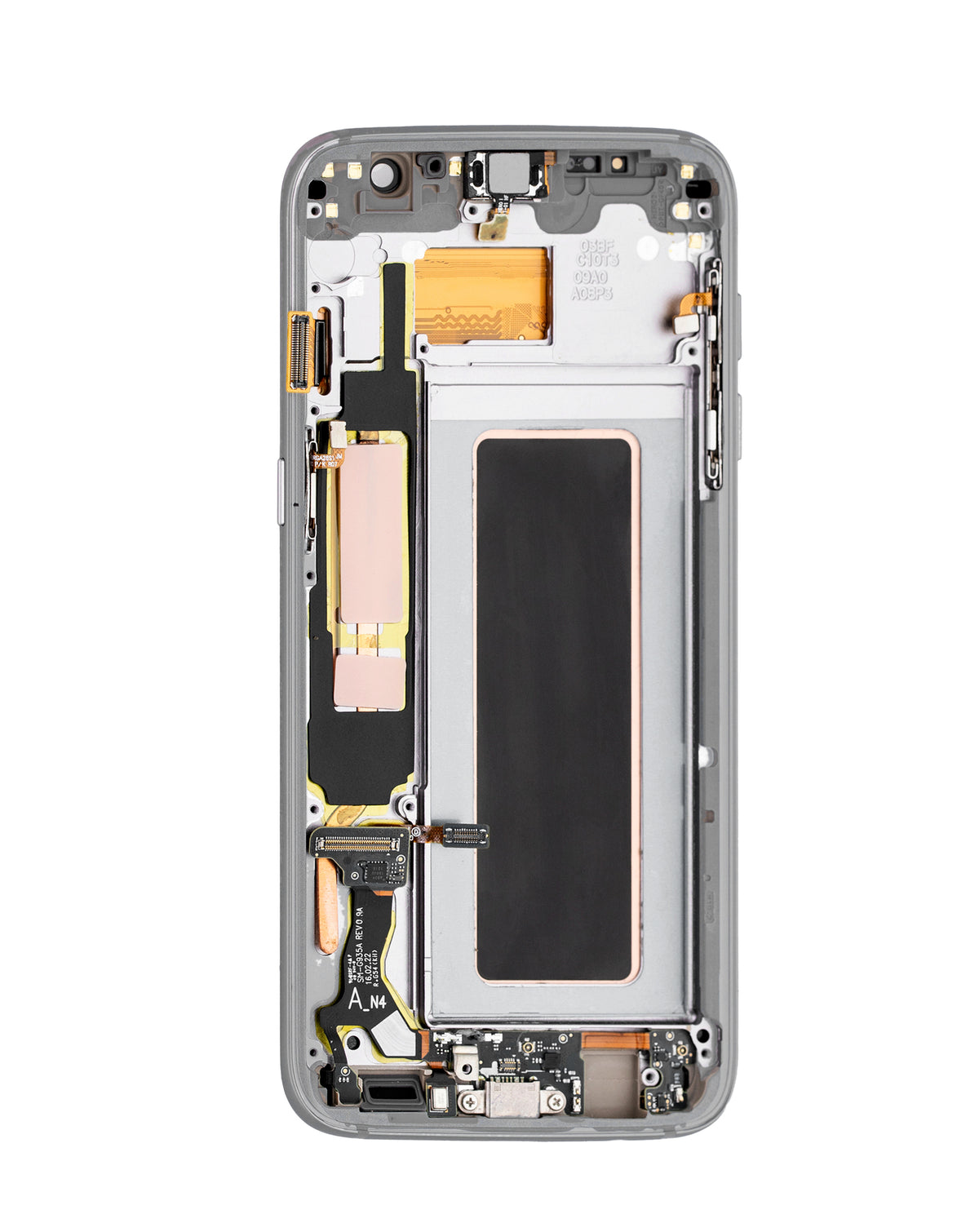 OLED Assembly with Frame for Galaxy S7 Edge (G935) (SILVER) (Premium)