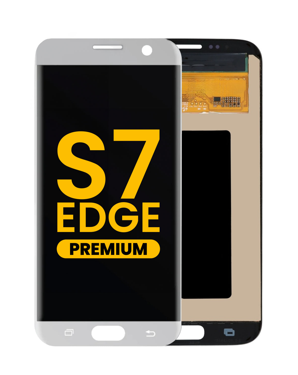 OLED Assembly without Frame for Galaxy S7 Edge (G935) (WHITE) (Premium)
