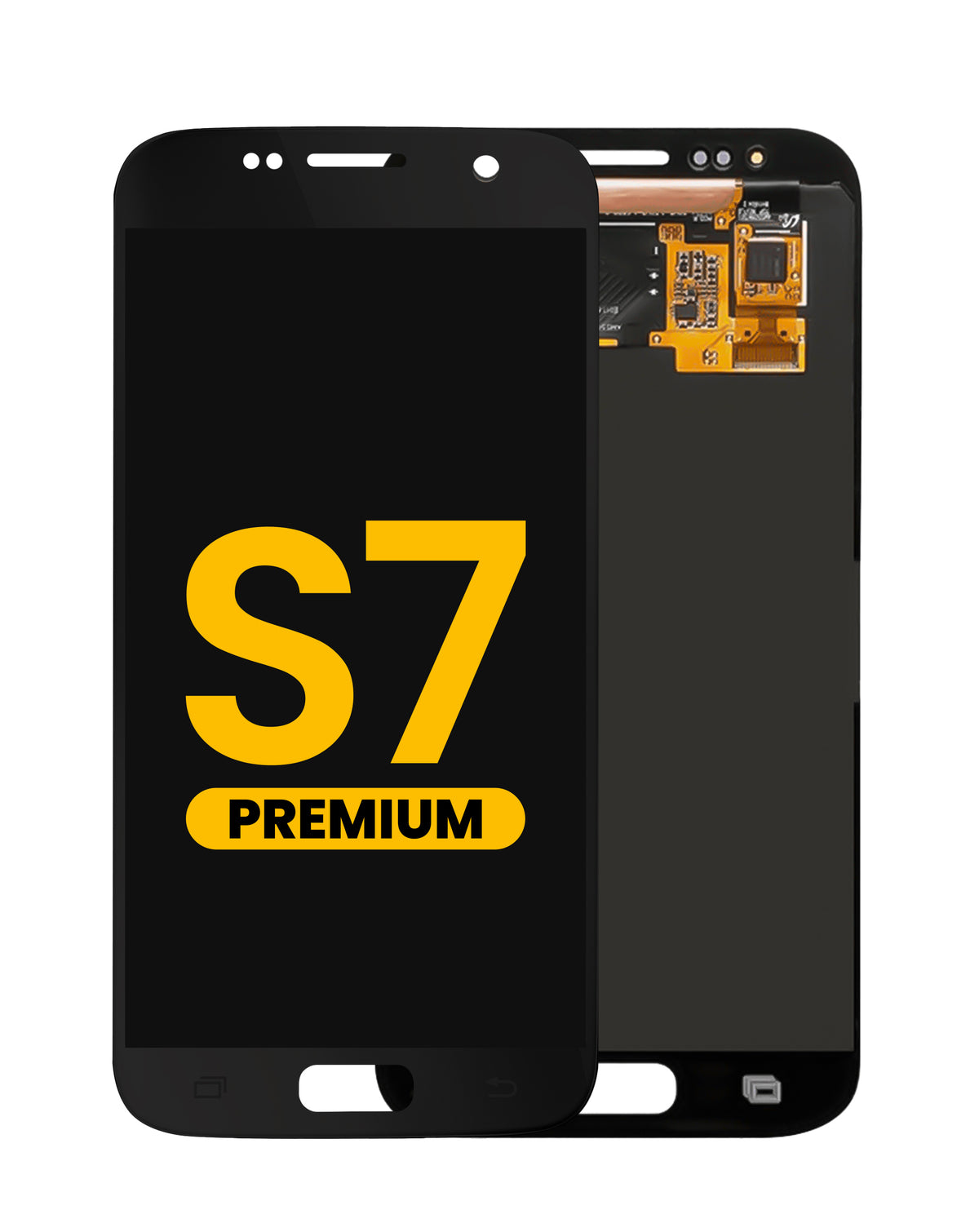 OLED Assembly without Frame for Galaxy S7 (G930) (BLACK) (Premium)