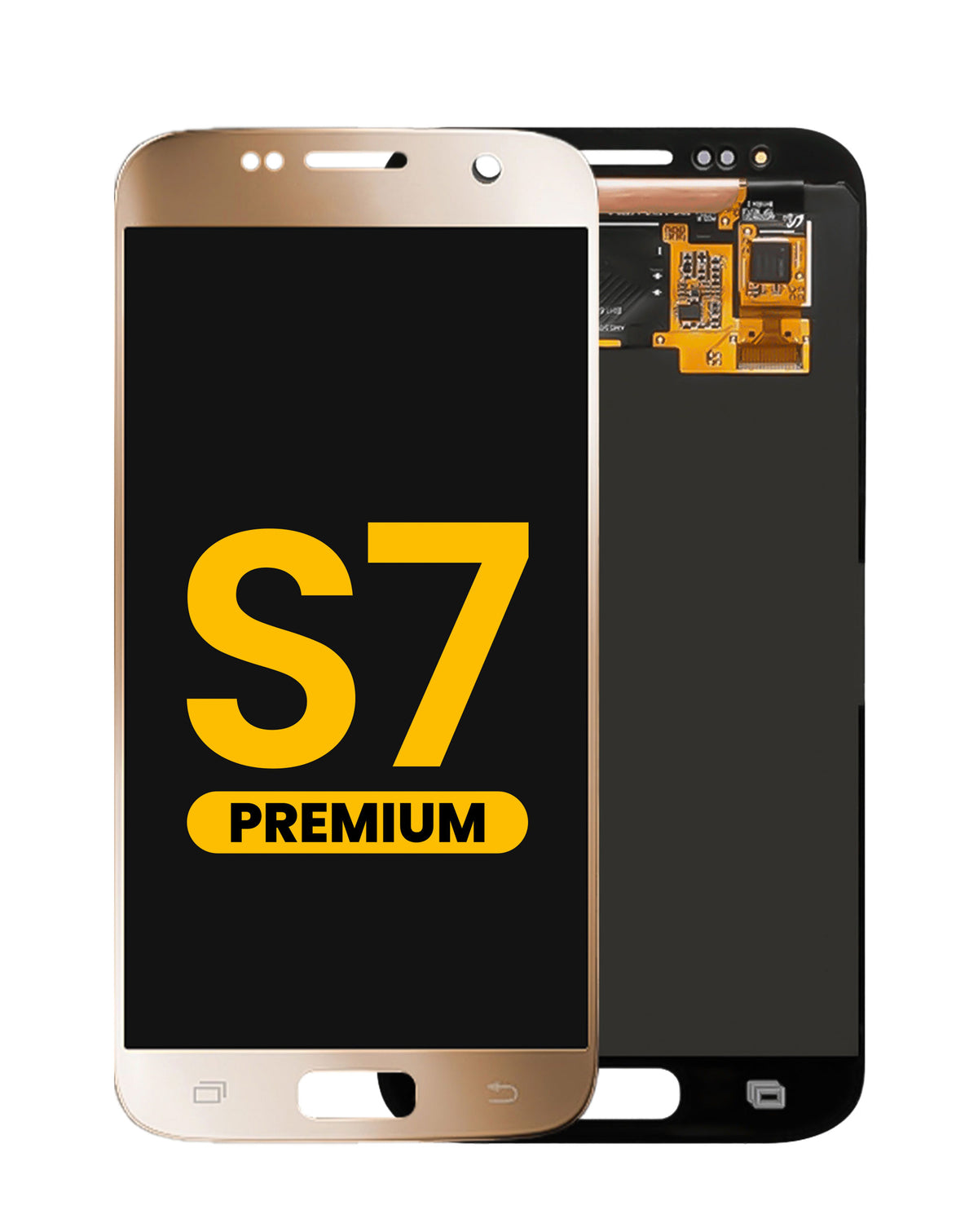 OLED Assembly without Frame for Galaxy S7 (G930) (GOLD) (Premium)