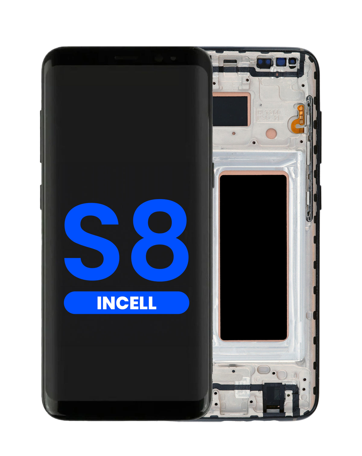 LCD Assembly with Frame for Galaxy S8 (G950) (MIDNIGHT BLACK) (Aftermarket Incell)