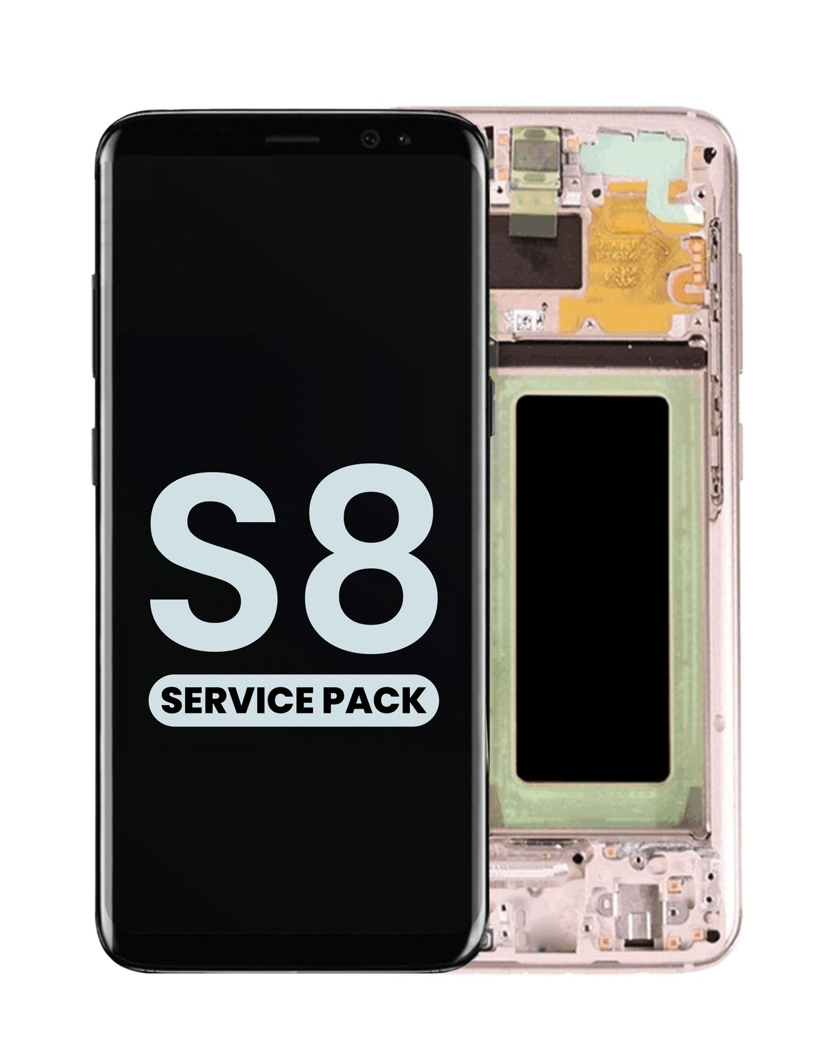 OLED Assembly with Frame for Galaxy S8 (G950) (MAPLE GOLD) (Service Pack)