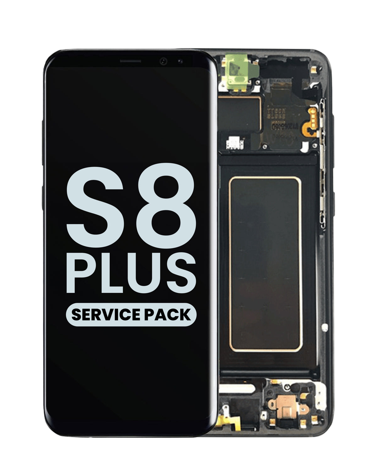OLED Assembly with Frame for Galaxy S8 Plus (G955) (MIDNIGHT BLACK) (Service Pack)
