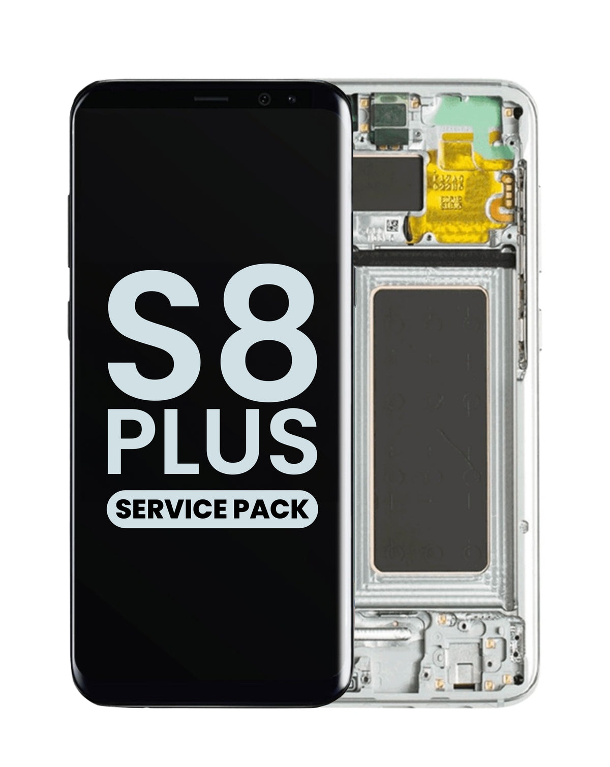 OLED Assembly with Frame for Galaxy S8 Plus (G955) (ARCTIC SILVER) (Service Pack)