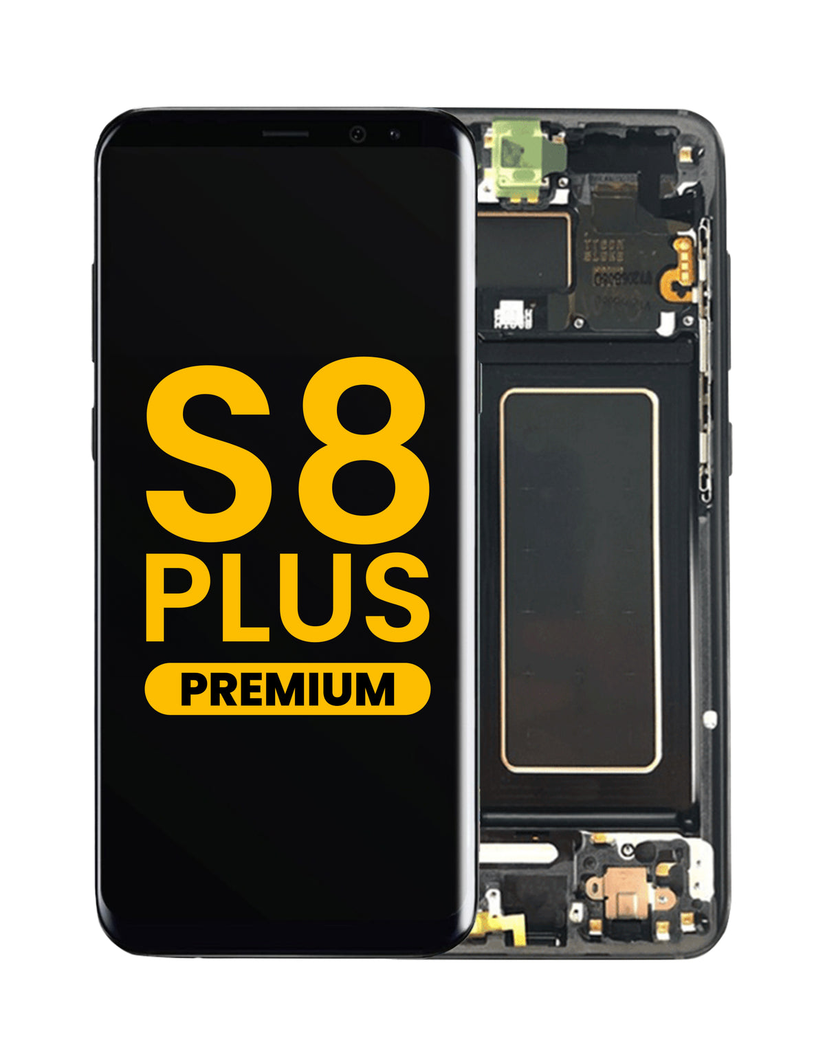OLED Assembly with Frame for Galaxy S8 Plus (G955) (MIDNIGHT BLACK) (Premium)