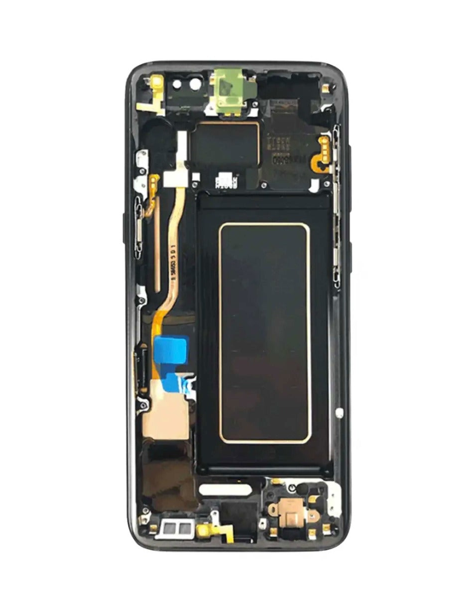 OLED Assembly with Frame for Galaxy S8 (G950) (MIDNIGHT BLACK) (Premium)