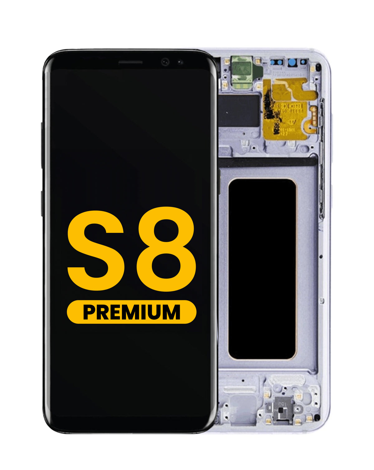OLED Assembly with Frame for Galaxy S8 (G950) (ORCHID GRAY) (Premium)