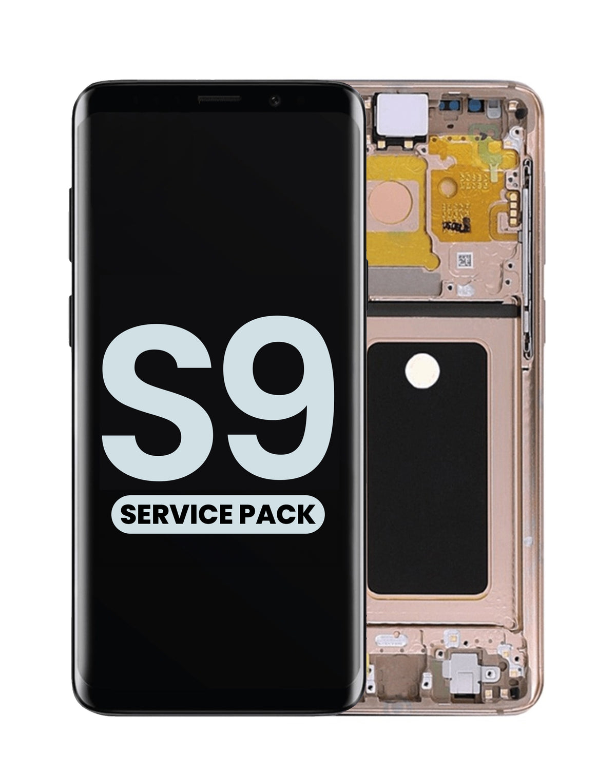 OLED Assembly with Frame for Galaxy S9 (G960) (SUNRISE GOLD) (Service Pack)
