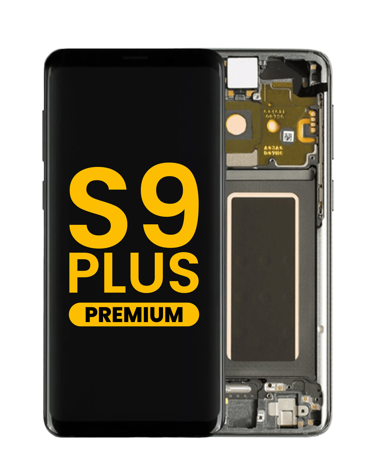 OLED Assembly with Frame for Galaxy S9 Plus (G965) (TITANIUM GRAY) (Premium)