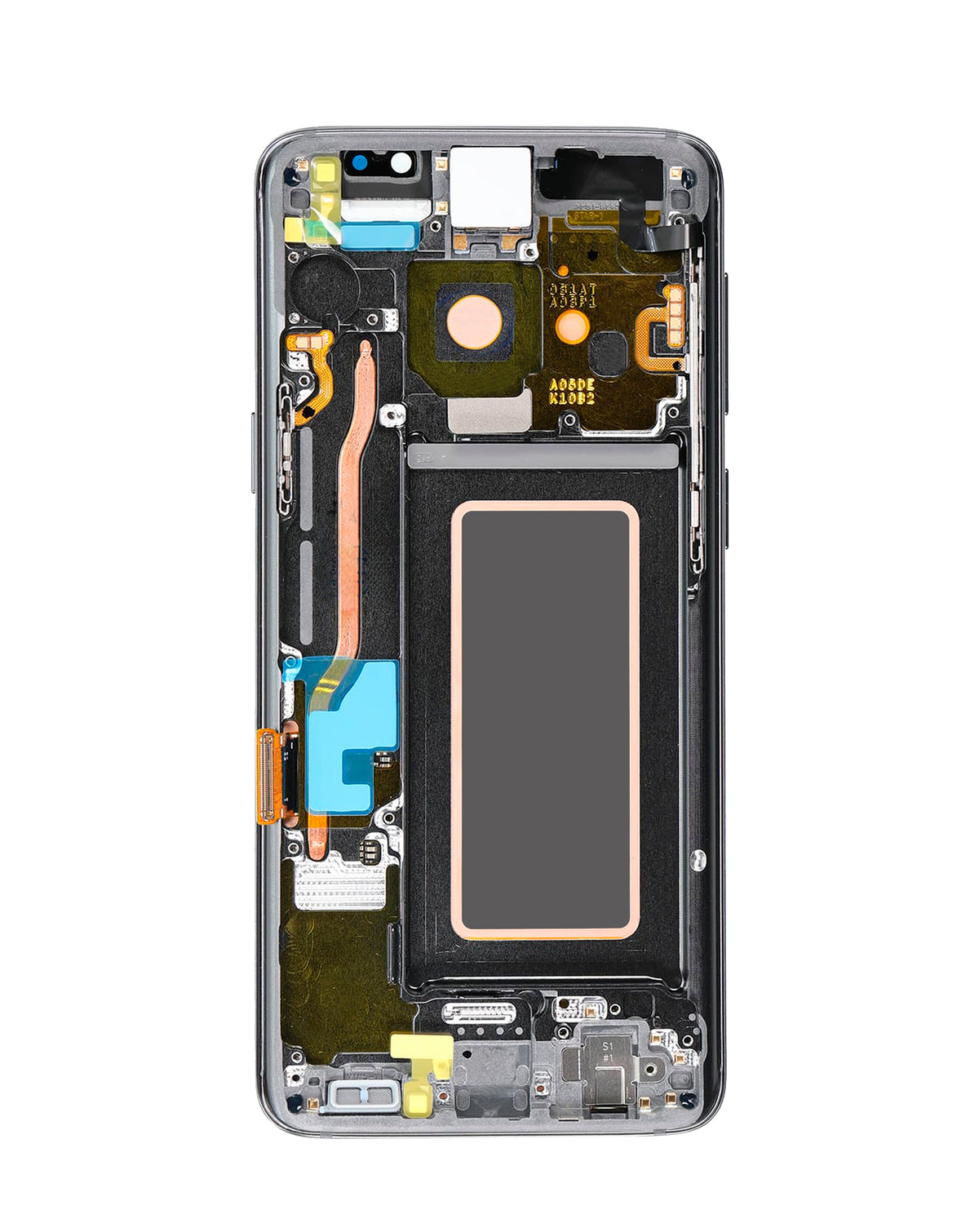 OLED Assembly with Frame for Galaxy S9 (G960) (TITANIUM GRAY) (Premium)