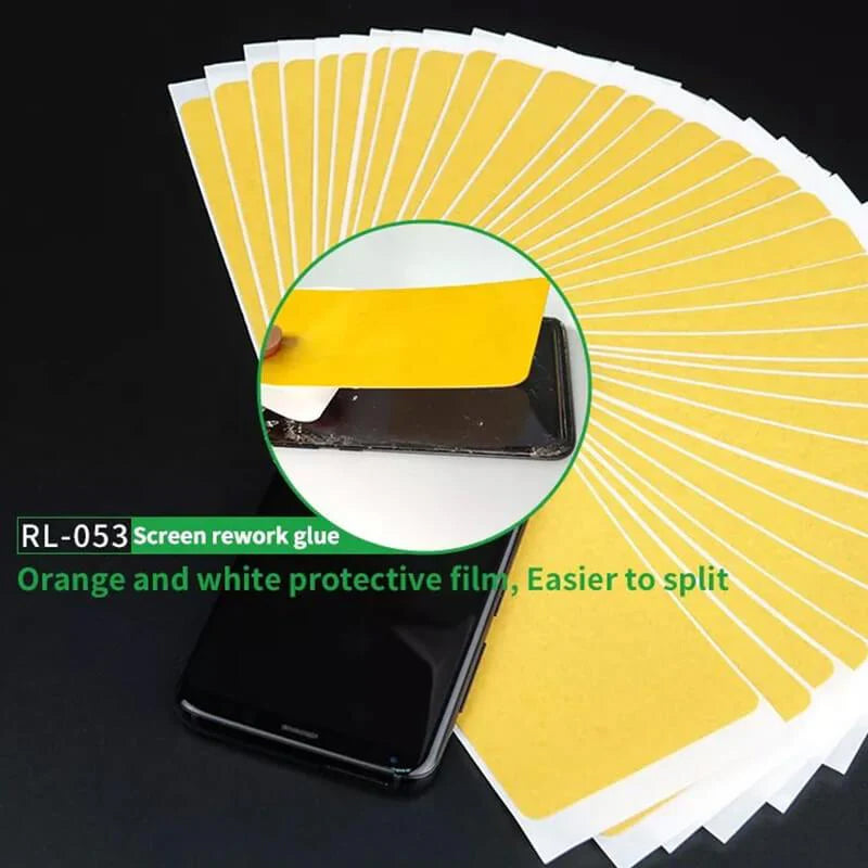 OCA Glue Remover Sheets Sticker (6.7") (Pack of 50) (Not Returnable)