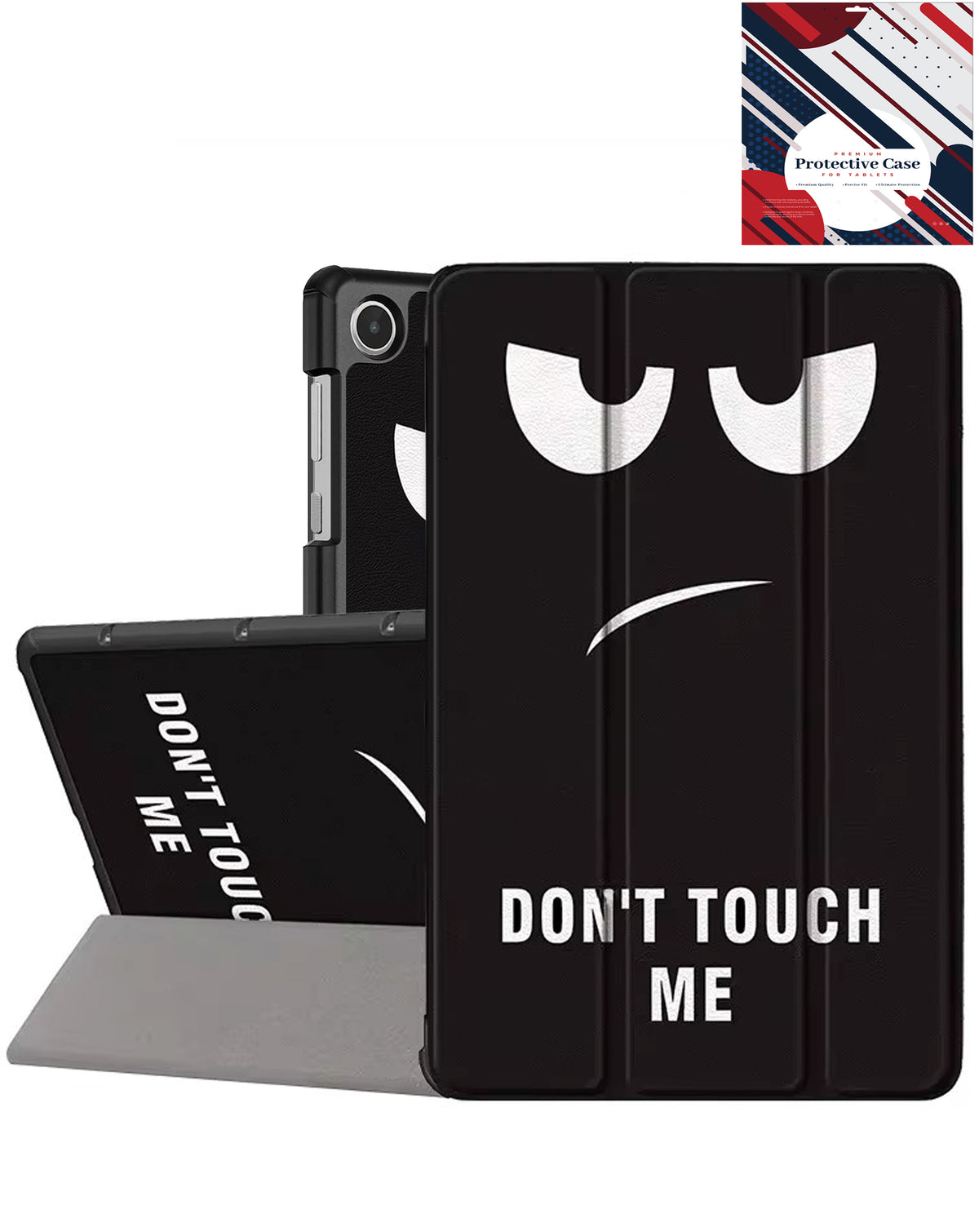 Old Style Notebook Design Case - Don't Touch for Galaxy Tab A9 2023 (8.7") / Tab A11 2025 (8.7") (Only Ground Shipping)