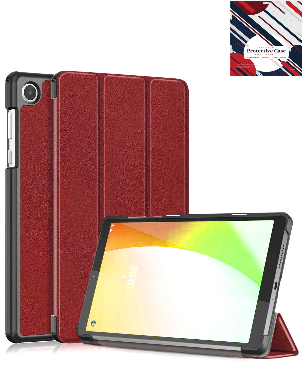 Smart Shockproof Stand Case (RED) for Galaxy Tab A9 2023 (8.7") / Tab A11 2025 (8.7") (Only Ground Shipping)