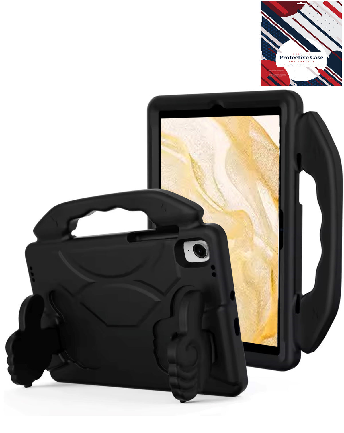 Hand - Held Stand Kids Case (BLACK) for Galaxy Tab A9 2023 (8.7") / Tab A11 2025 (8.7") (Only Ground Shipping)