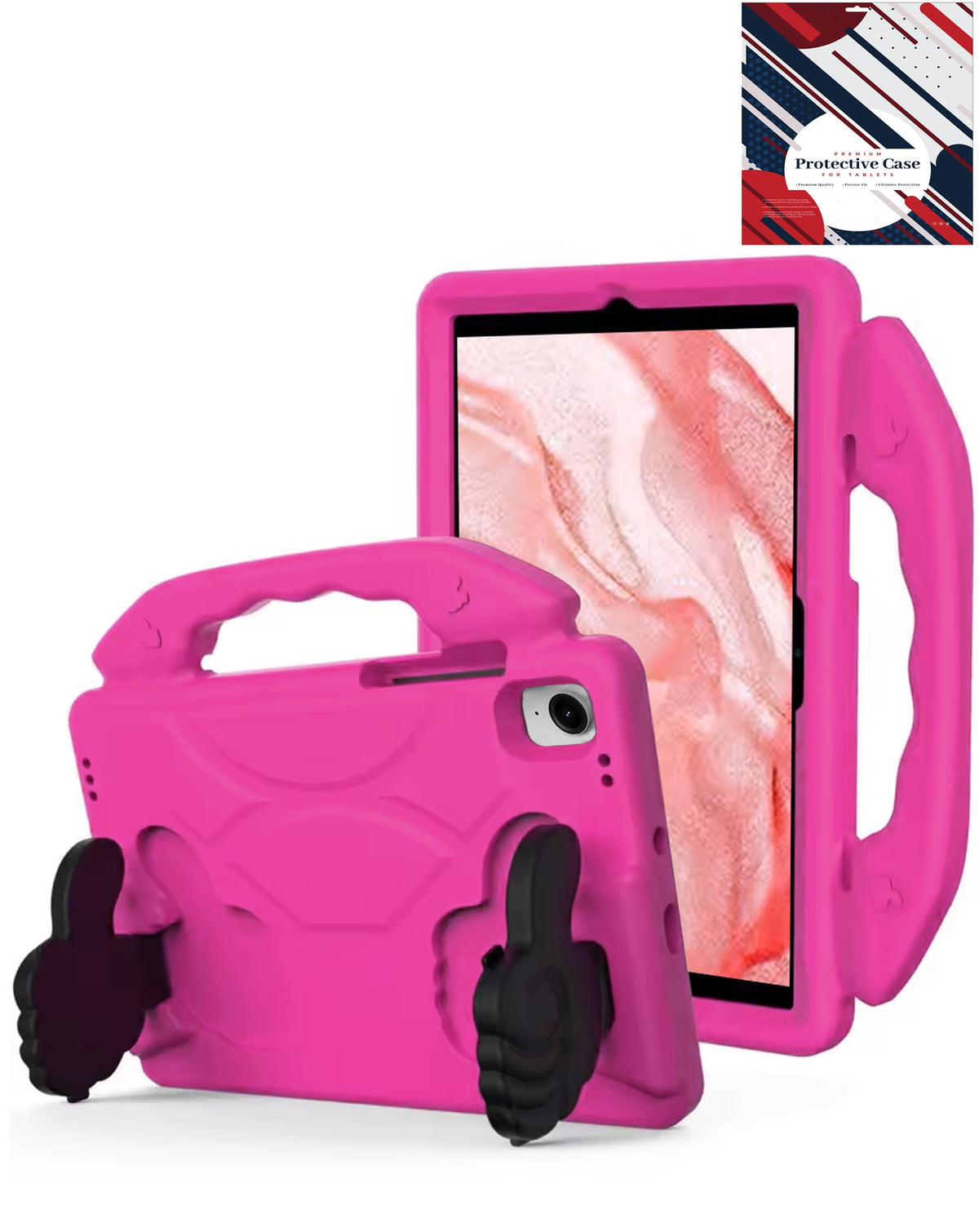 Hand - Held Stand Kids Case (PINK) for Galaxy Tab A9 2023 (8.7") / Tab A11 2025 (8.7") (Only Ground Shipping)