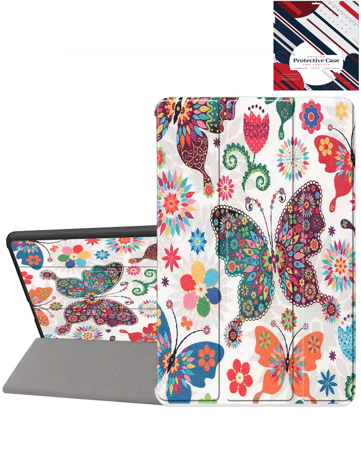Old Style Notebook Design Case - BUTTERFLY for Galaxy Tab S10 Plus / S9 Plus / S8 Plus / S7 Plus / S7 FE (12.4") (Only Ground Shipping)