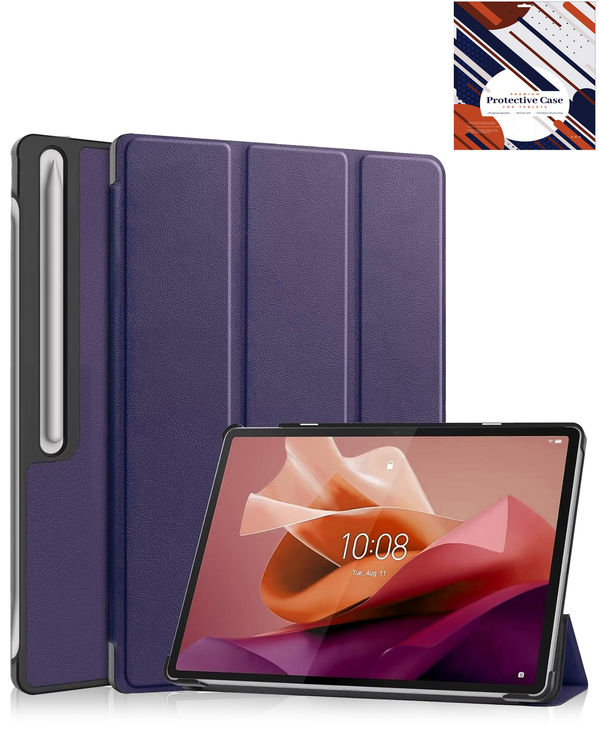 Smart Shockproof Stand Case - PURPLE for Galaxy Tab S10 Plus / S9 Plus / S8 Plus / S7 Plus / S7 FE (12.4") (Only Ground Shipping)