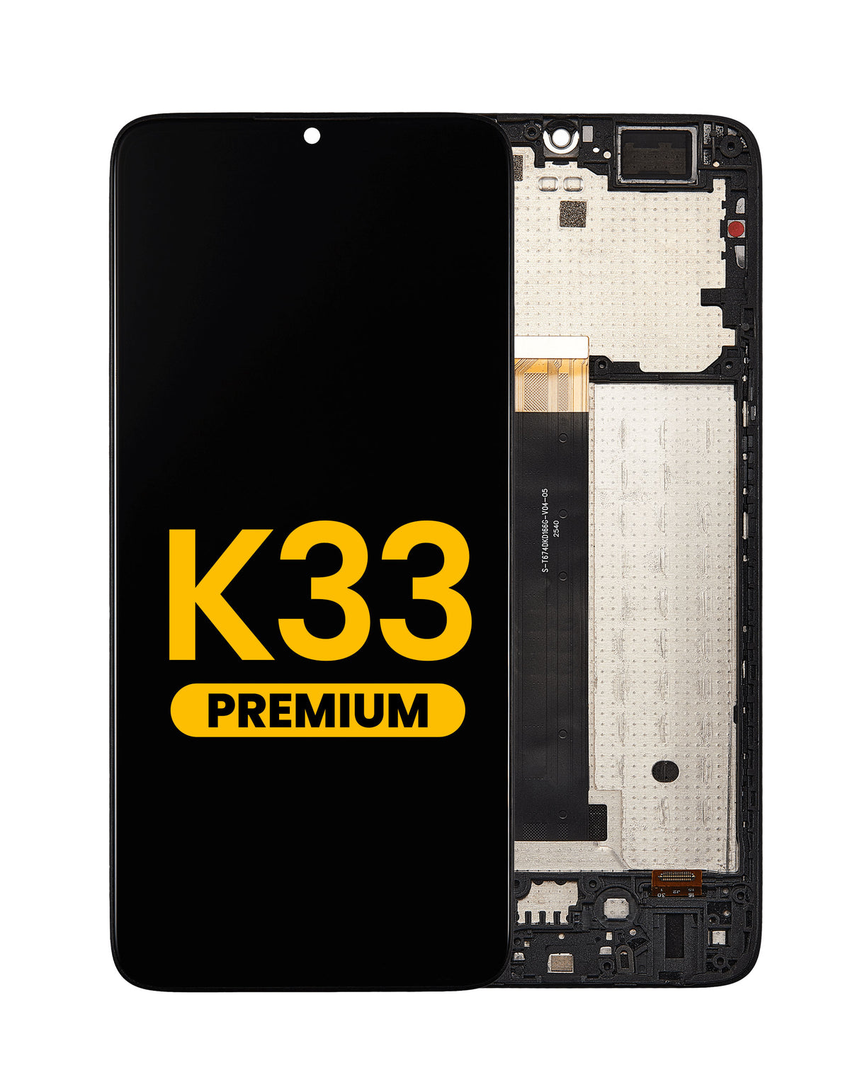 LCD Assembly with Frame for TCL K33 (T513W) (Premium)