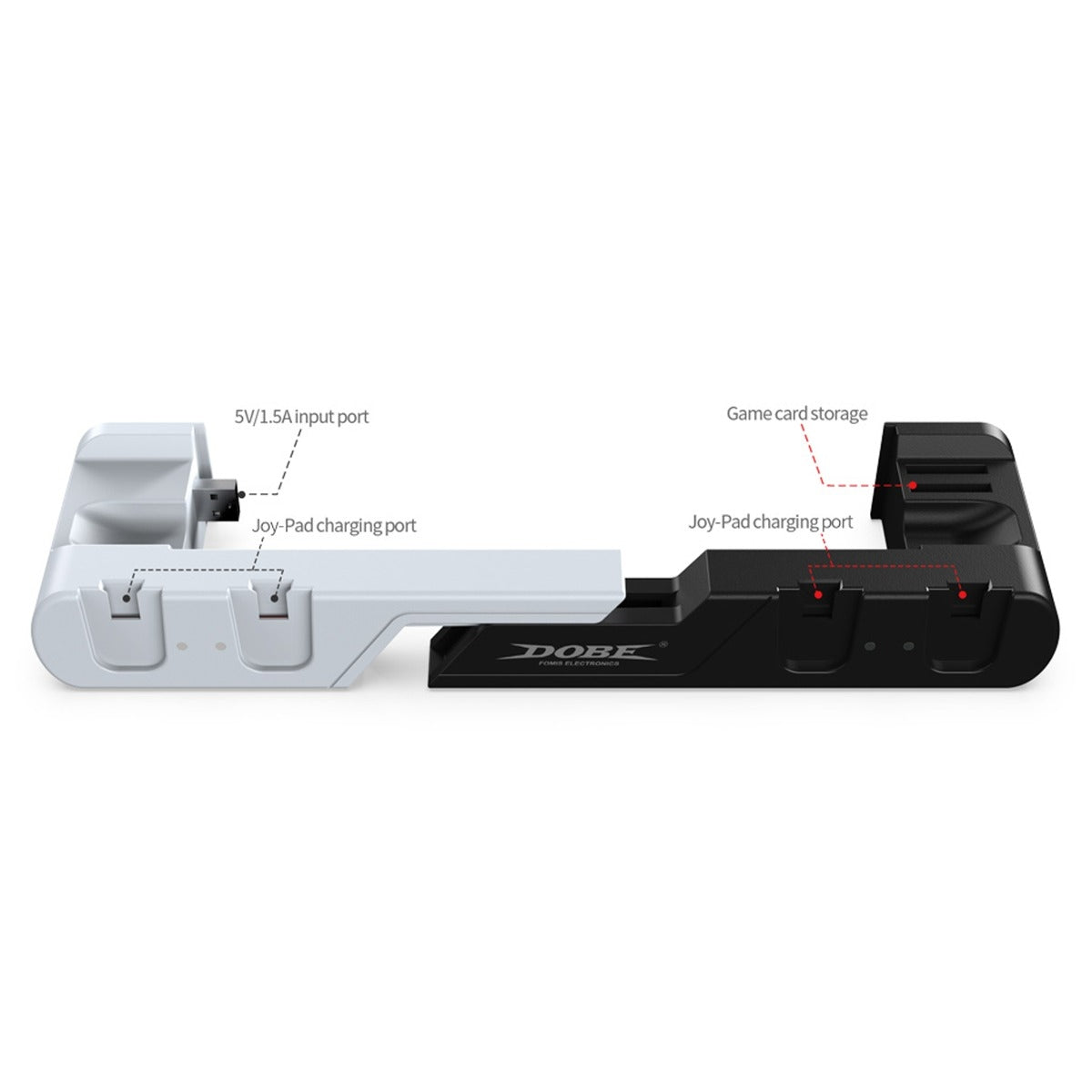 Dobe L/R Small Handle Charging Base for Nintendo Switch OLED Joy Con Controller (Only Ground Shipping)