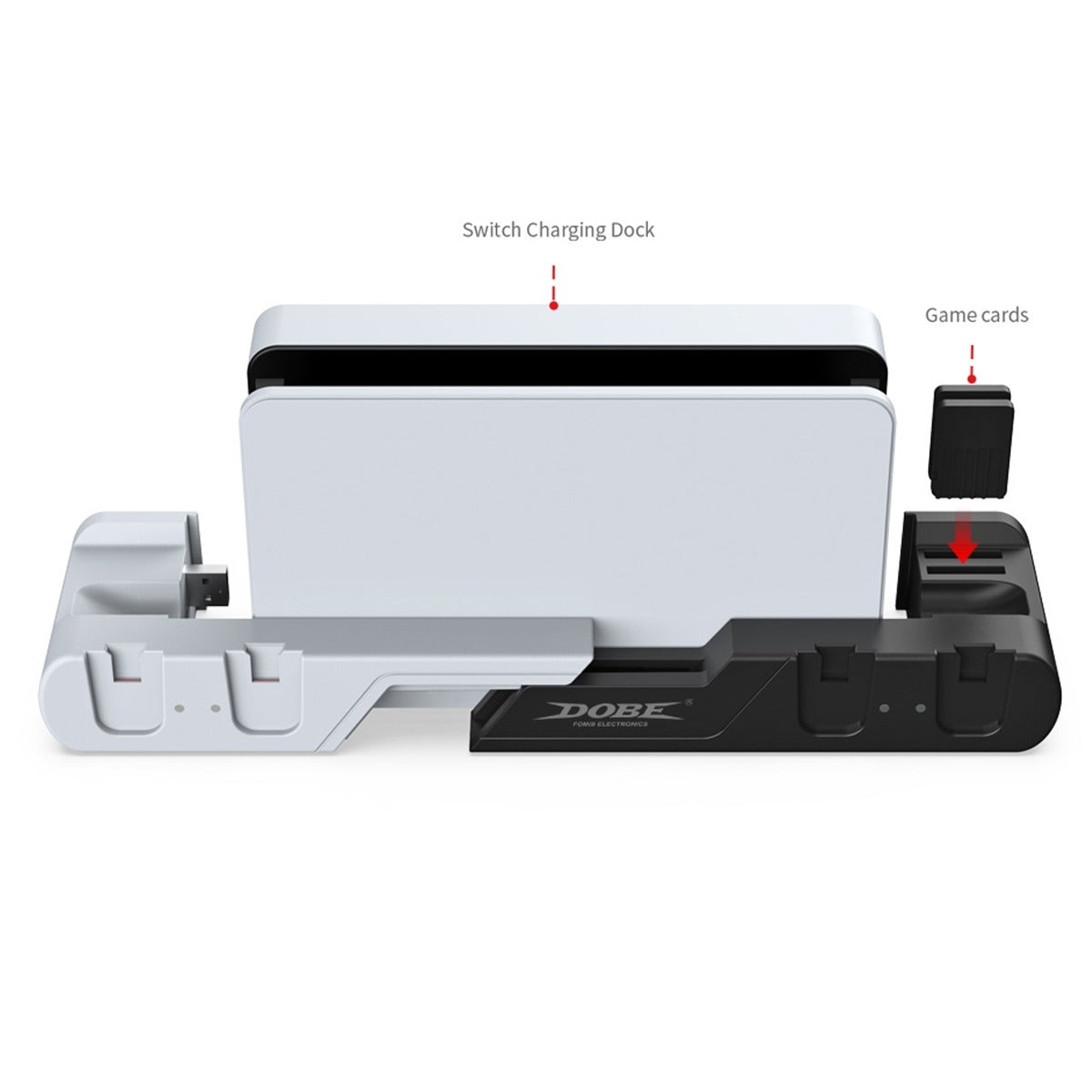 Dobe L/R Small Handle Charging Base for Nintendo Switch OLED Joy Con Controller (Only Ground Shipping)