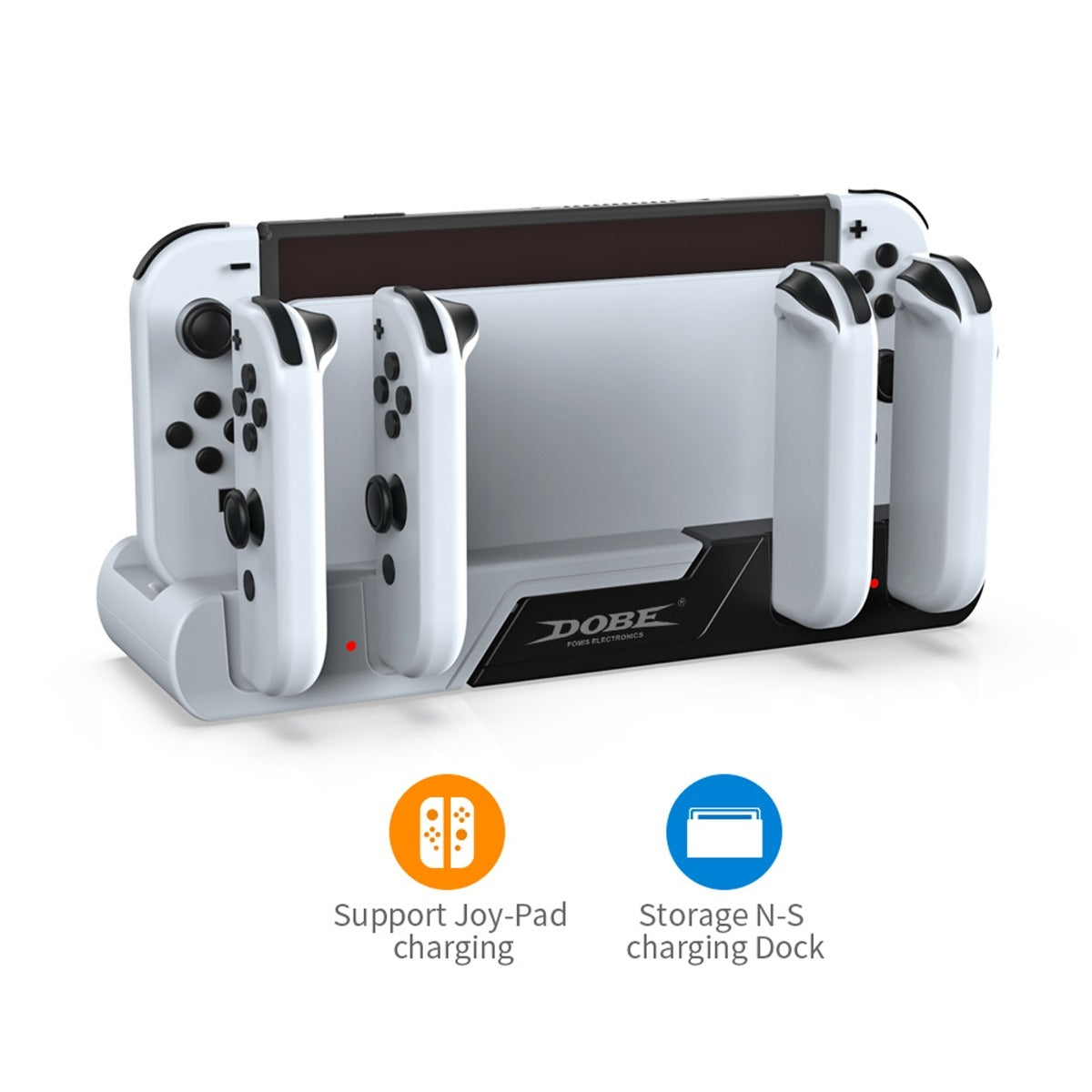 Dobe L/R Small Handle Charging Base for Nintendo Switch OLED Joy Con Controller (Only Ground Shipping)