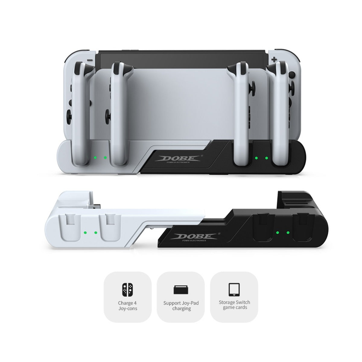 Dobe L/R Small Handle Charging Base for Nintendo Switch OLED Joy Con Controller (Only Ground Shipping)
