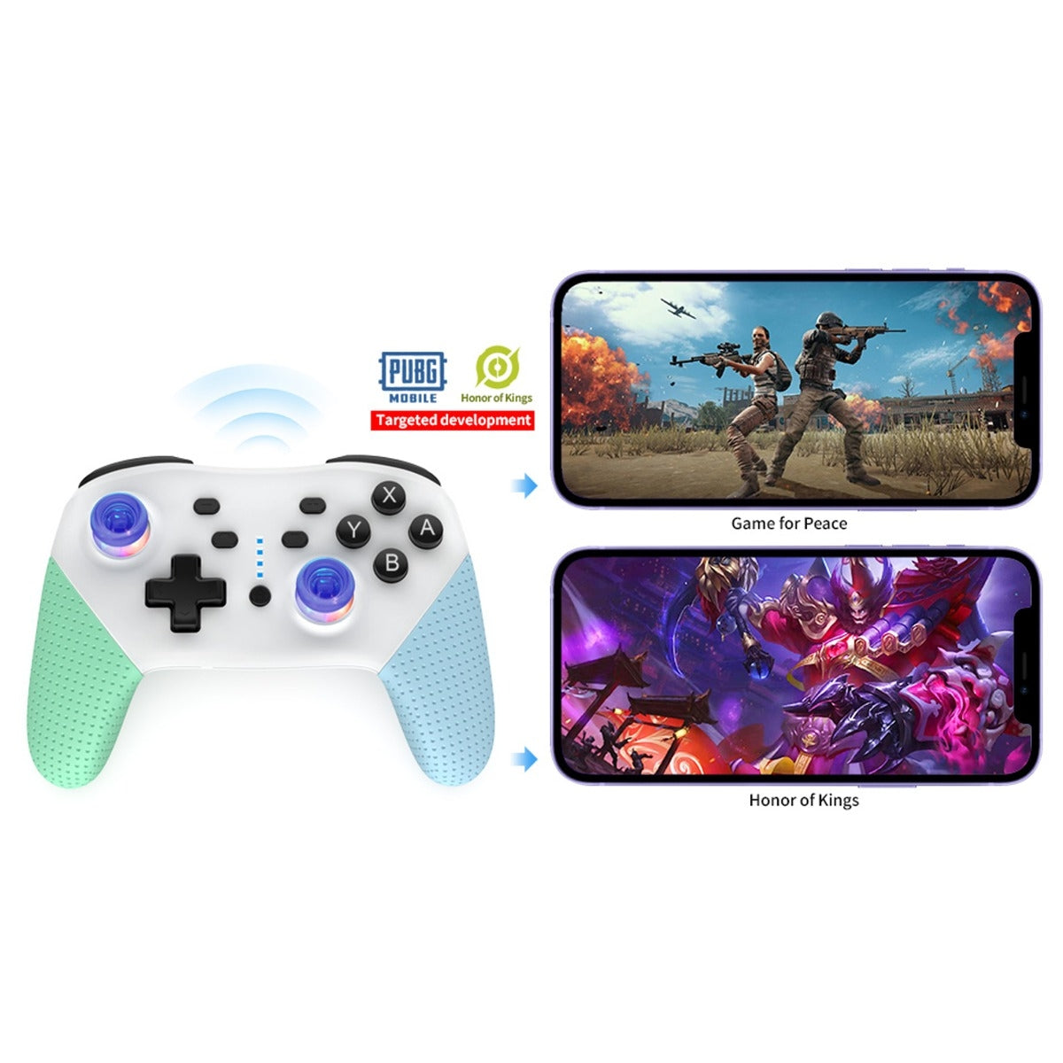 Dobe Bluetooth Controller with Double Motor Vibration for Nintendo Switch (Only Ground Shipping)
