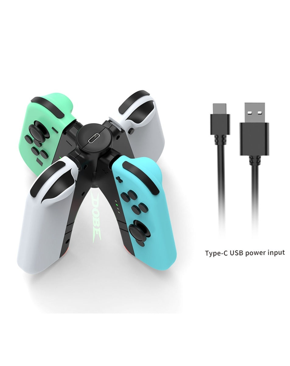 Dobe (4in1) Combination Charger for Nintendo Joy-Con Controller (Only Ground Shipping)