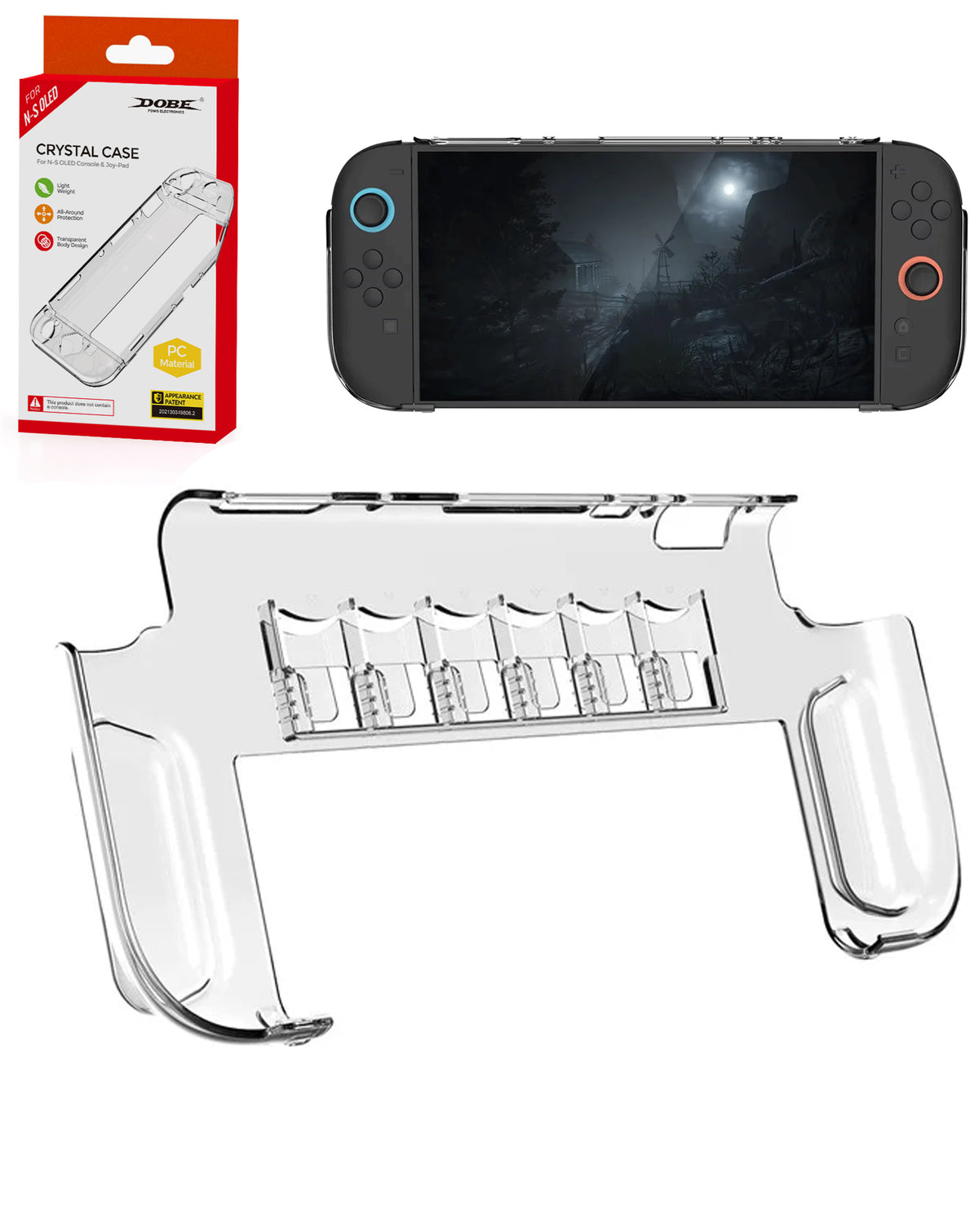 Dobe Crystal Clear Protective Case Case for Nintendo Switch 2 (Only Ground Shipping)