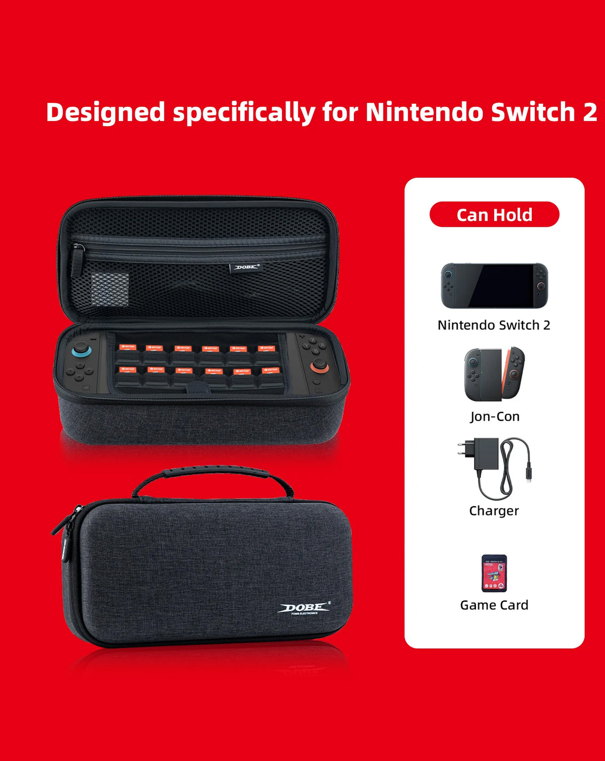 Dobe Storage Case for Nintendo Switch 2 (Only Ground Shipping)