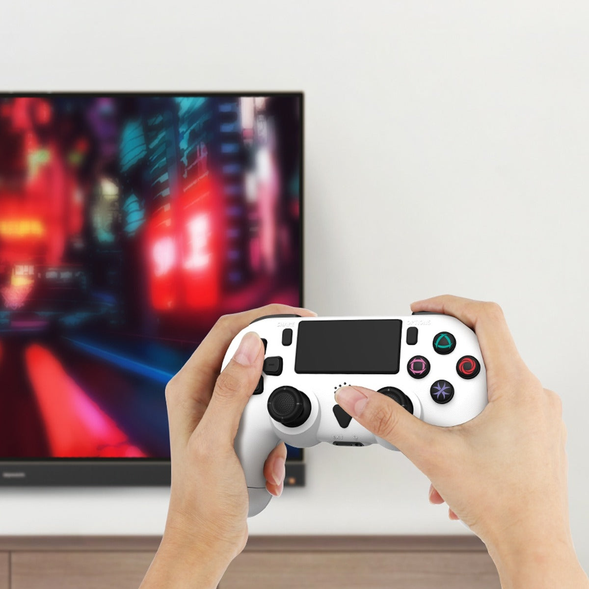 Dobe Bluetooth Controller (WHITE) PlayStation 4 / PC (Only Ground Shipping)