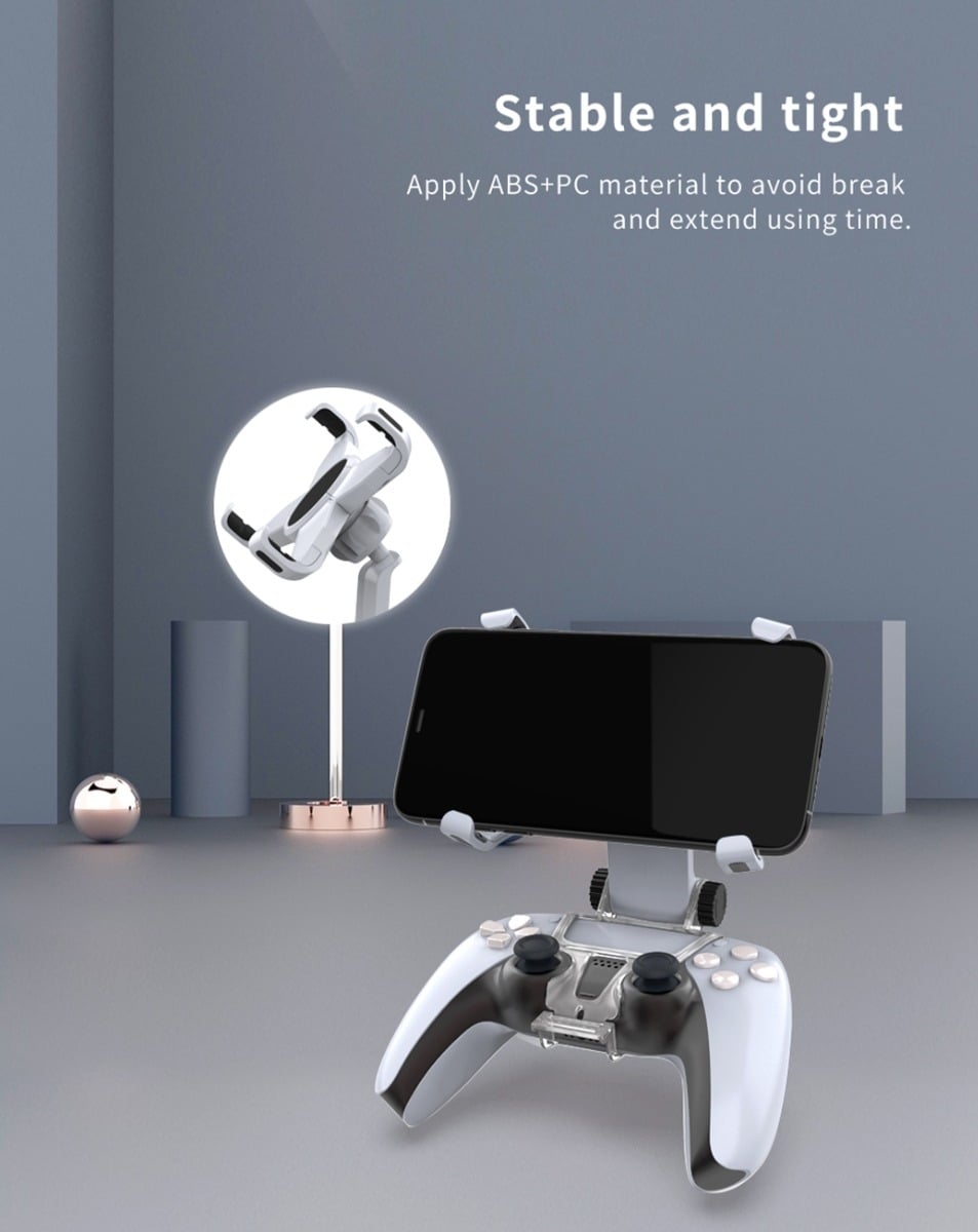 Dobe Mobile Phone Clamp for PlayStation 5 (Dual Sense) Wireless Controller (Only Ground Shipping)