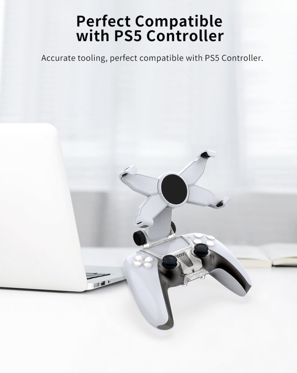 Dobe Mobile Phone Clamp for PlayStation 5 (Dual Sense) Wireless Controller (Only Ground Shipping)