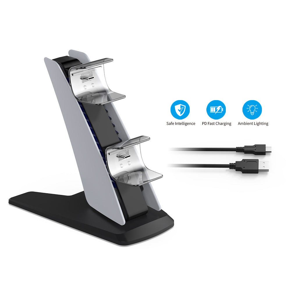 Dobe Dual Vertical Charger for PlayStation 5 Controllers (Only Ground Shipping)