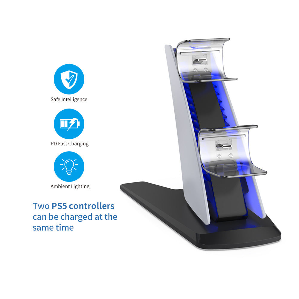 Dobe Dual Vertical Charger for PlayStation 5 Controllers (Only Ground Shipping)
