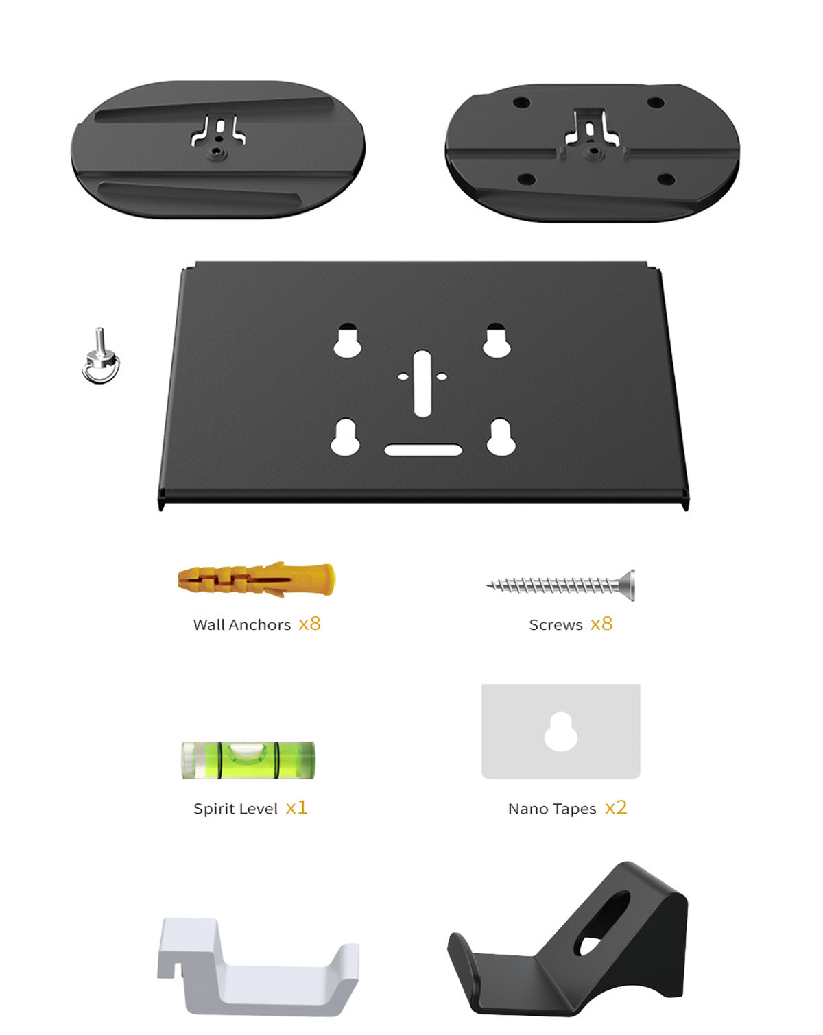 Dobe 3in1 Wall Mount Bracket + Headset Hook + Controllers Hooks for PlayStation 5 / 5 Slim (Only Ground Shipping)