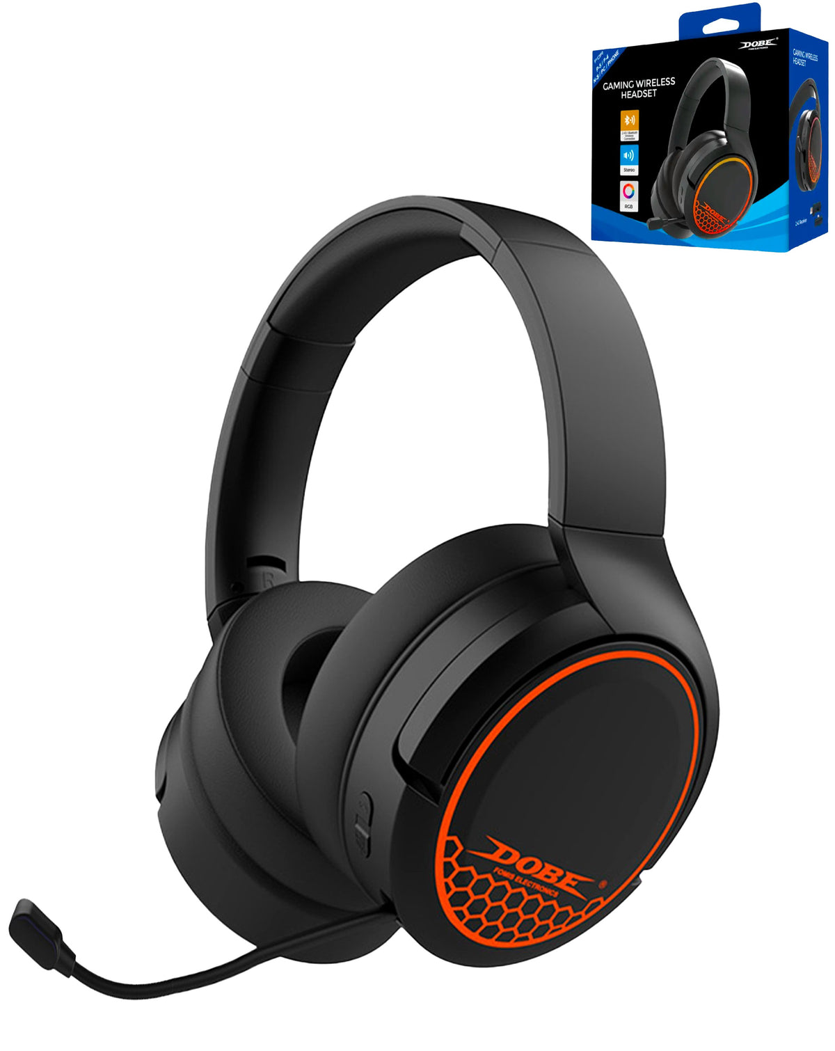 Dobe Gaming Wireless Headphones for PlayStation 4 / 5 / Switch / PC / Smart Phone / Tablet (Only Ground Shipping)