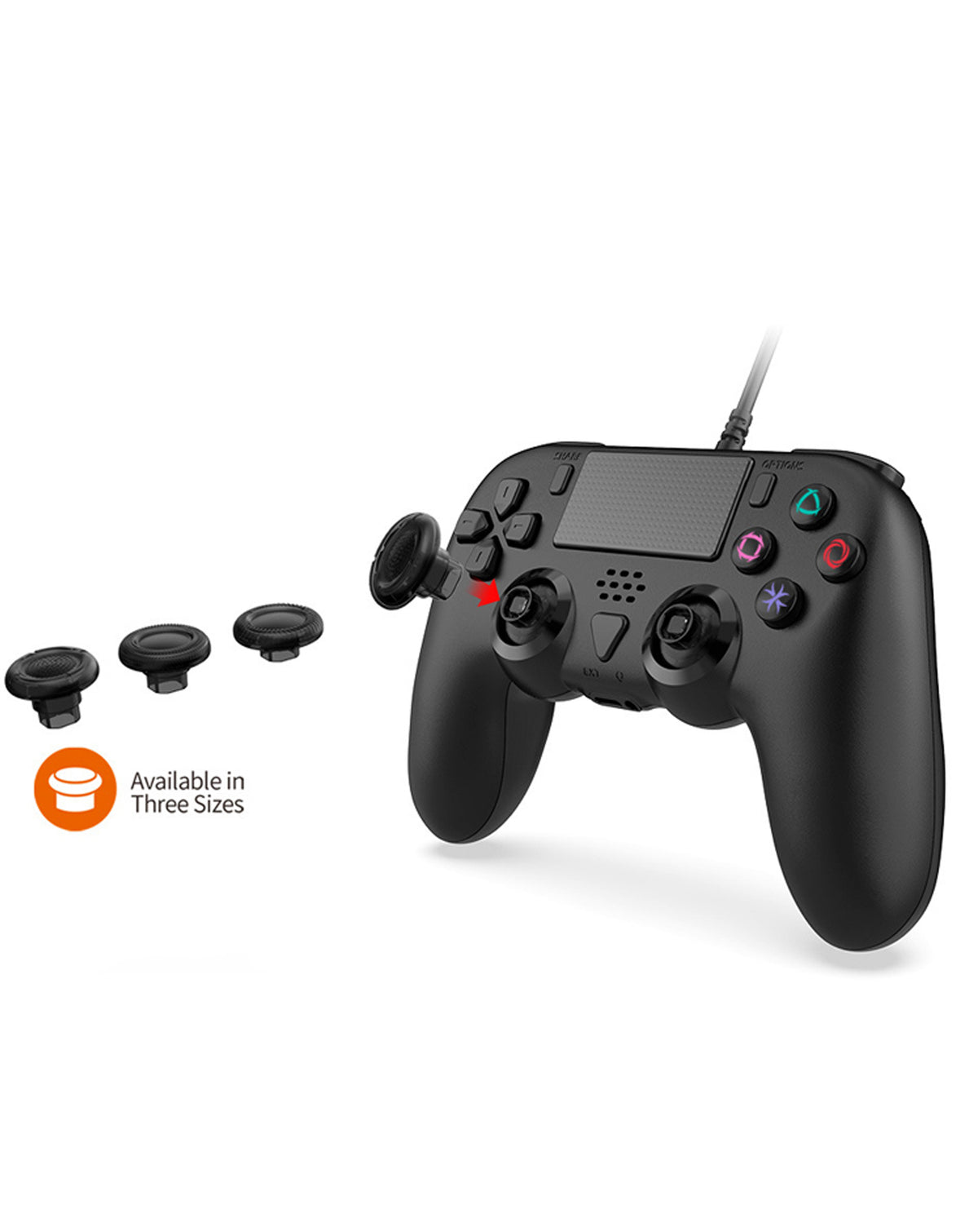 Dobe Wired Controller with Vibrator and Extra Buttons for PlayStation 5 Series (Only Ground Shipping)