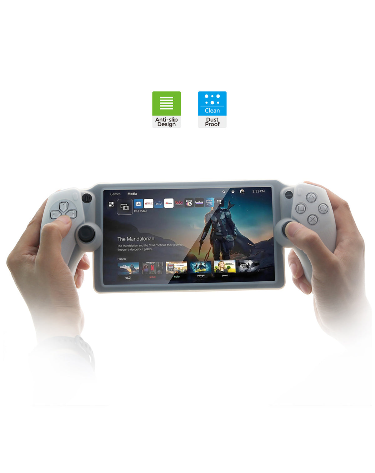 Dobe Silicone Protective Cover (WHITE) for PlayStation 5 Portal (Only Ground Shipping)