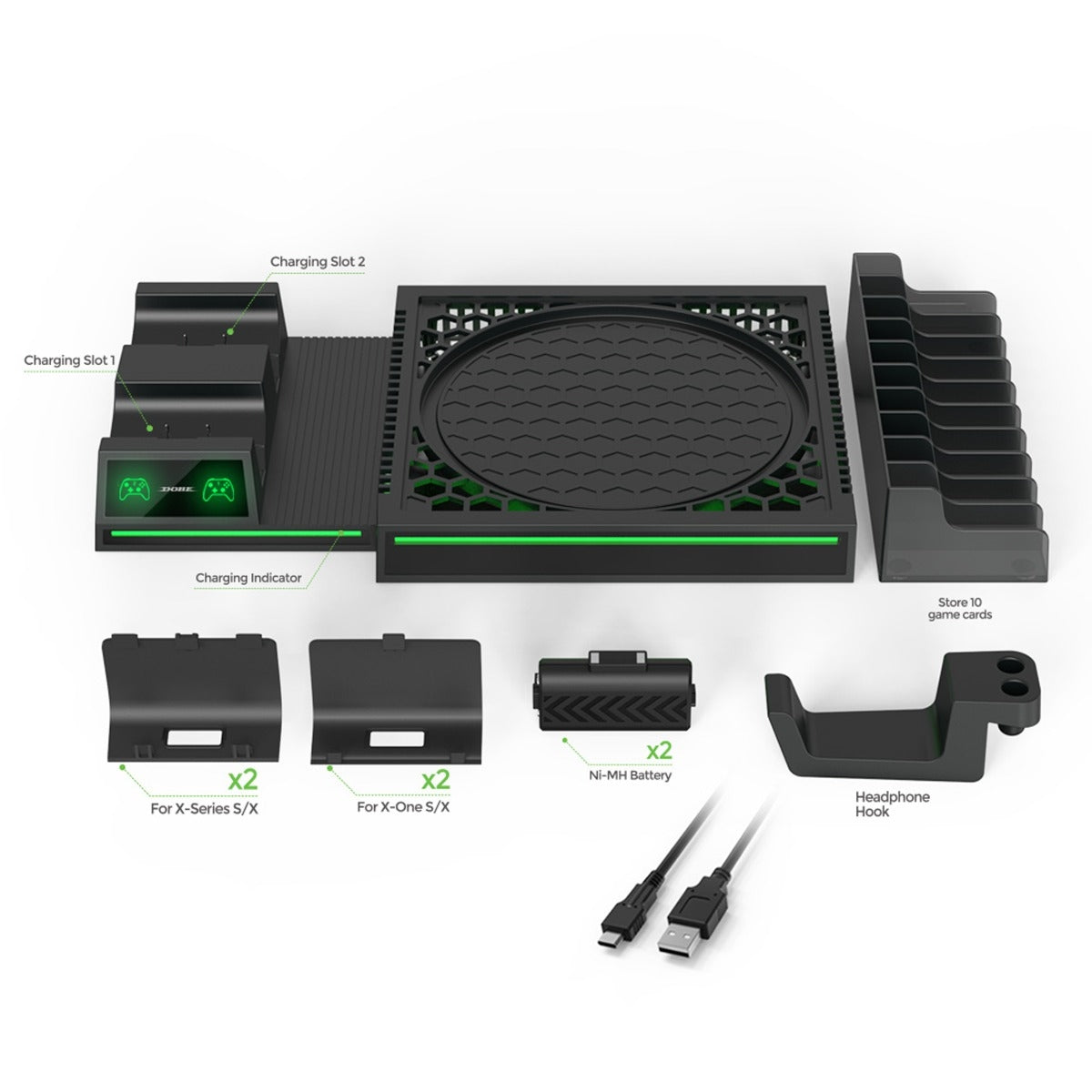Dobe Multifunctional Charging Stand for Xbox Series X (Only Ground Shipping)